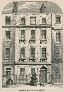 28 Dean Street, Soho, Londen, geboorteplaats van kunstenaar Joseph Nollekens door English School