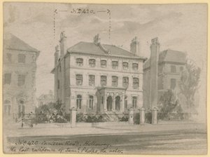 420 Camden Road, Holloway, de laatste residentie van Samuel Phelps, de acteur door English School