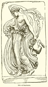 Een Bacchante door English School