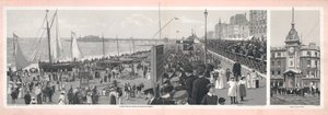 Een Bank Holiday Scene op Brighton Beach door English School