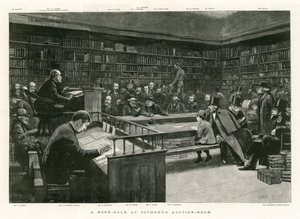 Een Boekenverkoop in Sothebys Veilingzaal