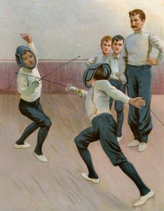 Een duel met de degen door English School