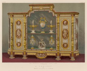 Een kabinet door de heren Gillow en Co, Londen door English School