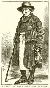 Een Charley, of Londense wachter van de 18e eeuw
