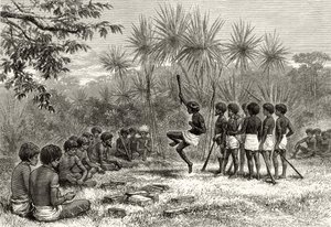 Een Corroboree, c.1880, uit 