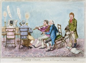 Een landelijk concert, of een avondvermaak in Sussex, uitgegeven door Hannah Humphrey in 1798