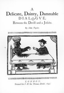 Een delicate verfijnde verdoemde dialoog tussen de duivel en een jezuïet, door John Taylor, 1642