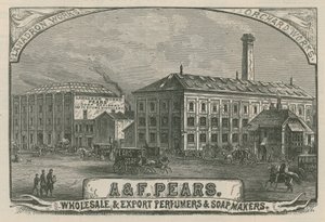 A & F Pears, groothandel en export parfumeurs en zeepmakers door English School