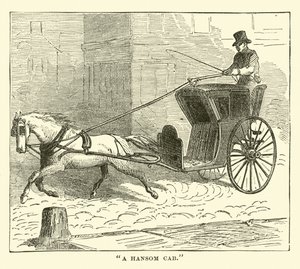 Een Hansom cab door English School