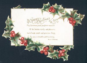 Een Vrolijk Kerstfeest voor U - kerstkaart door English School