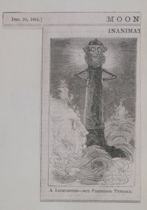 Een vuurtoren - niet Professor Tyndall, uit Moonshine, gepubliceerd 20 december 1884 door English School