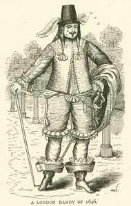Een Londense dandy van 1646 door English School