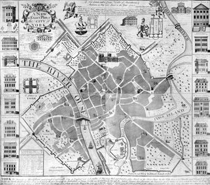 Een nieuw en exact plan van de stad York