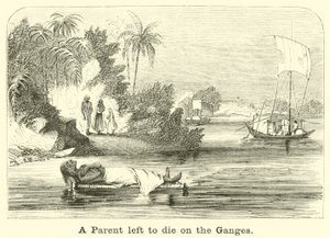 Een Ouder achtergelaten om te sterven aan de Ganges