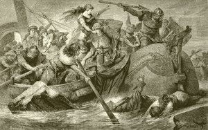 Een plundertocht van de Vikingen door English School