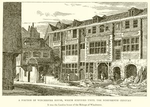 Een Deel van Winchester House, dat tot de negentiende eeuw overleefde door English School