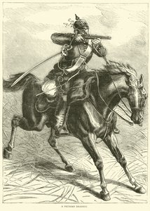 Een Pruisische dragonder, september 1870 door English School