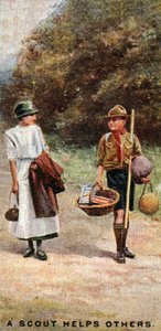Een Scout Helpt Anderen, 1929 door English School