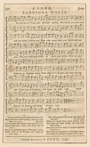 Een lied: Bagnigge Wells, Londen; muziek