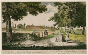 Een Zuidelijk Uitzicht op Canonbury House, nabij Islington door English School