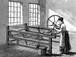 Een Spinning Jenny door English School