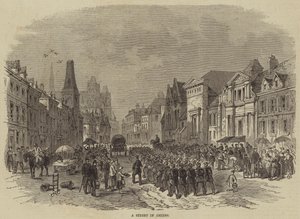 Een straat in Amiens