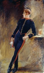 Een soldaat van de Koninklijke Bereden Wacht in staluniform, 1915 door English School