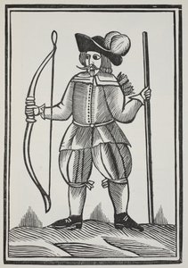 Een waar verhaal van Robin Hood, illustratie uit Chap-books van de achttiende eeuw door John Ashton, uitgegeven 1882