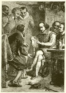 Een gevecht van geest tussen Shakespeare en Ben Jonson door English School