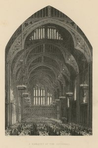 Een banket in de Guildhall door English School