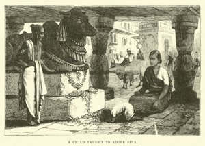 Een kind leert Siva te aanbidden
