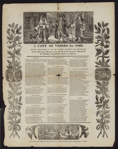 Een kopie van verzen voor 1833 door English School
