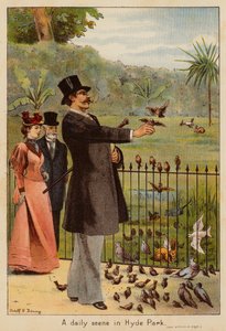 Een dagelijks tafereel in Hyde Park
