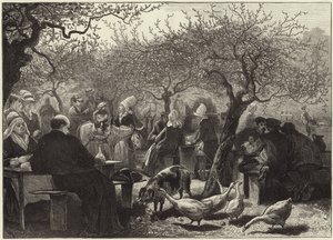Een feestdag in Normandië na de appeloogst