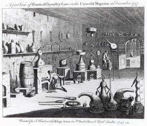 Een eerste blik op Praktische Chemie begonnen in het Universal Magazine in december 1747