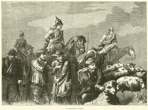 Een fourageerpartij, oktober 1870 door English School