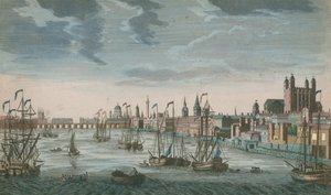 Een algemeen overzicht van zeilvaartuigen op de wateren van de Theems