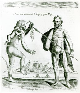 Een man en vrouw van de Kaap de Goede Hoop door English School