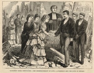 Een huwelijk te midden van de ruïnes van Chicago door English School