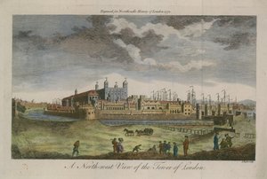 Een noordwestelijk uitzicht op de Tower of London