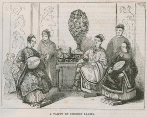 Een groep Chinese dames; Een bezoek aan de Chinese Collectie