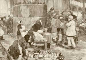 Een gaarkeuken in Parijs in de jaren 1800