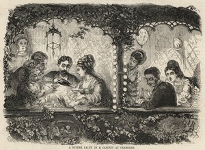 Een diner in een kabinet in Cremorne