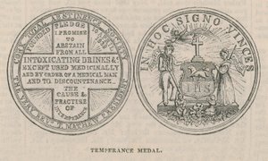 Een temperance medaille door English School