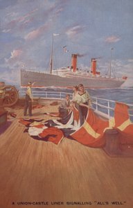 Een Union Castle-schip dat All