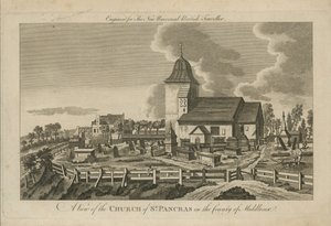 Een uitzicht op de Kerk van St. Pancras