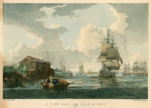 Een uitzicht op het Isle of Dogs