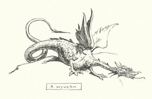 Een wyvern door English School