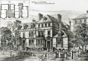 Abbey Place, St. Johns Wood, uit The Building News, 18 januari 1878 door English School