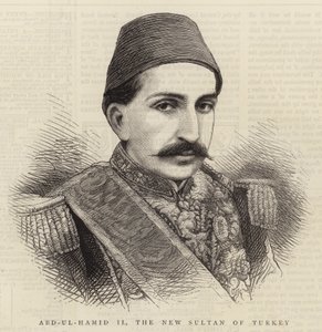 Abd-ul-Hamid II, de nieuwe Sultan van Turkije door English School